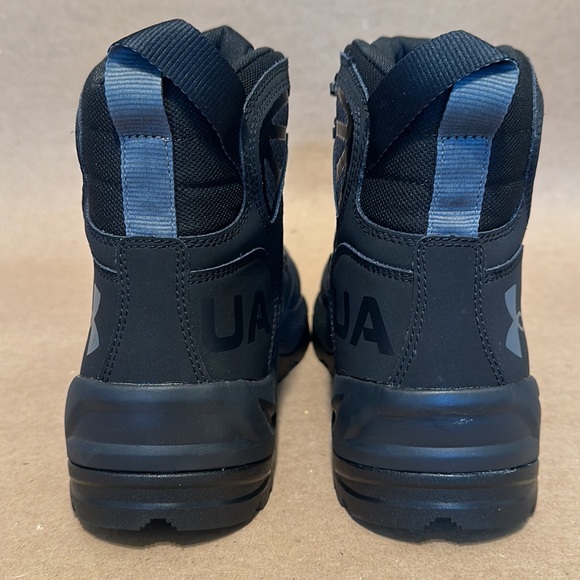 Under Armour Men's UA Charged Raider Mid Waterproof Hiking Boots Black - Picture 3 of 8